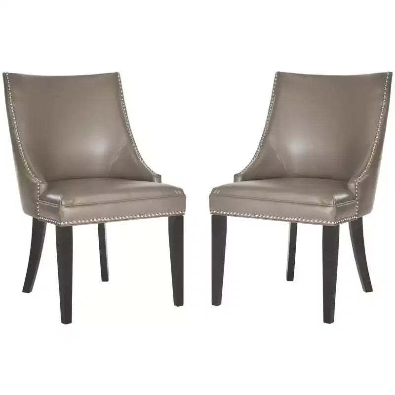 Afton 20 H Side Chair With Nail Head Trim (Set of 2) - MCR4715 - Safavieh Couture