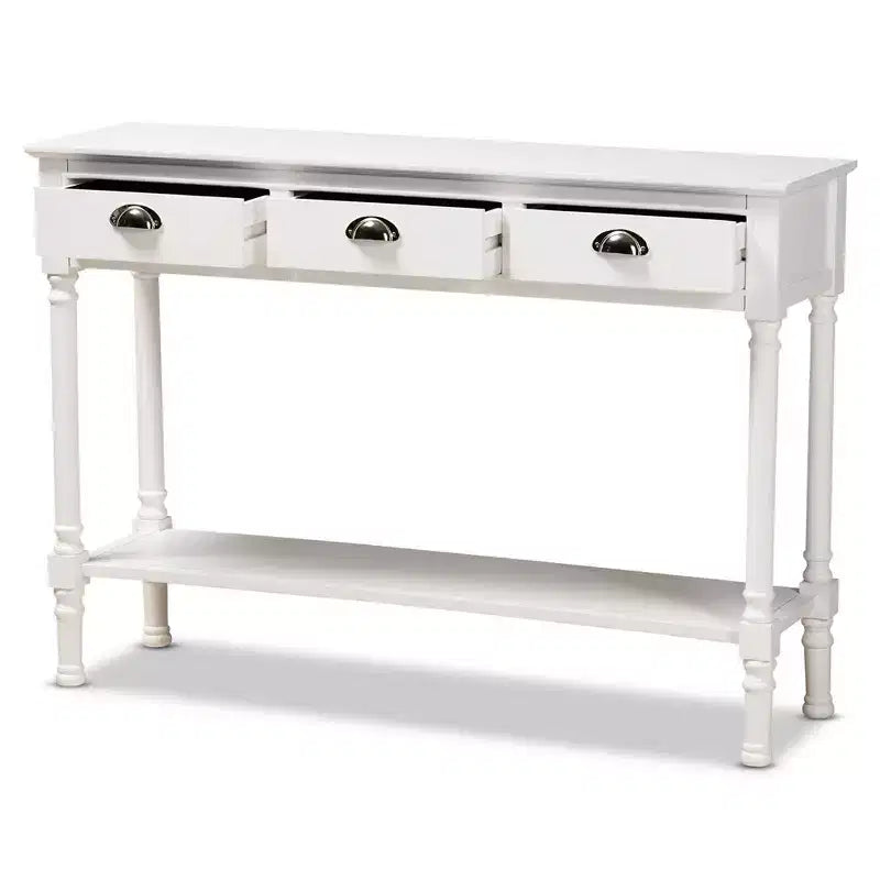 Console da ingresso Garvey Wood con 3 cassetti - Baxton Studio