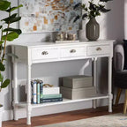 Console da ingresso Garvey Wood con 3 cassetti - Baxton Studio