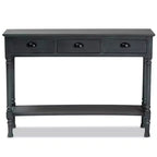 Console da ingresso Garvey Wood con 3 cassetti - Baxton Studio