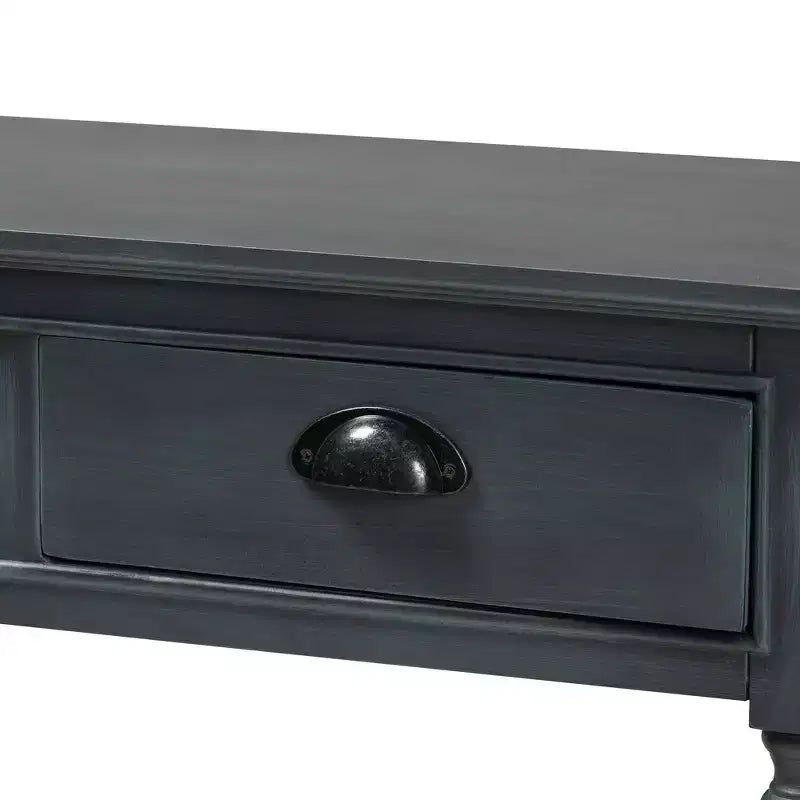 Console da ingresso Garvey Wood con 3 cassetti - Baxton Studio