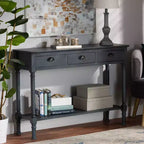 Console da ingresso Garvey Wood con 3 cassetti - Baxton Studio