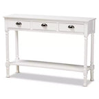 Console da ingresso Garvey Wood con 3 cassetti - Baxton Studio