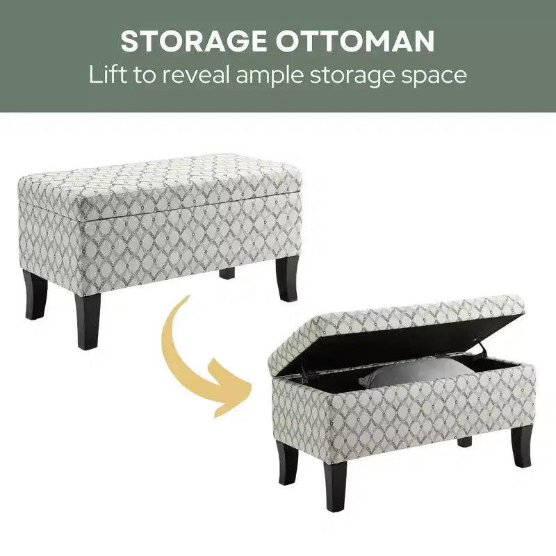 Poggiapiedi contenitore Designs4Comfort Winslow - Breighton Home