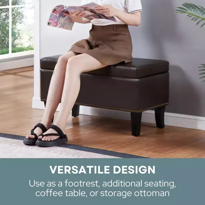 Poggiapiedi contenitore Designs4Comfort Winslow - Breighton Home