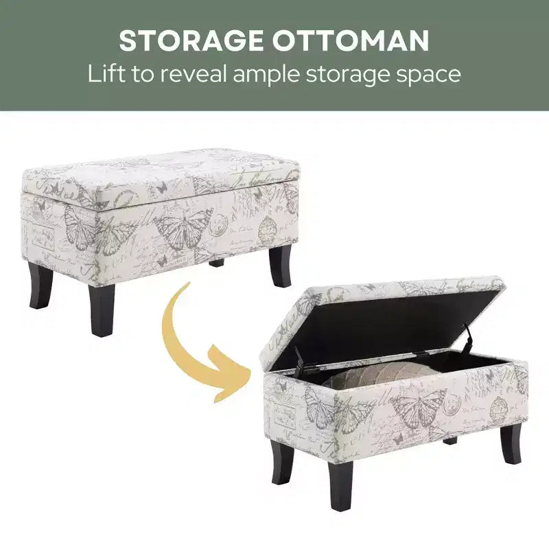 Poggiapiedi contenitore Designs4Comfort Winslow - Breighton Home