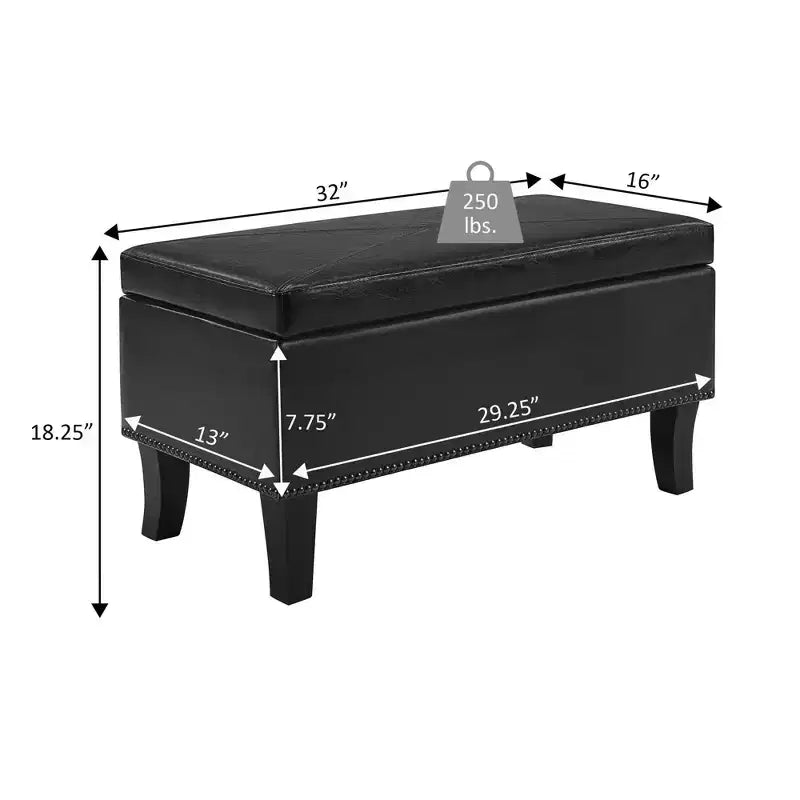 Poggiapiedi contenitore Designs4Comfort Winslow - Breighton Home