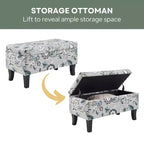 Poggiapiedi contenitore Designs4Comfort Winslow - Breighton Home