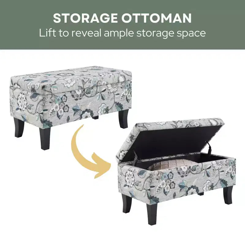 Poggiapiedi contenitore Designs4Comfort Winslow - Breighton Home