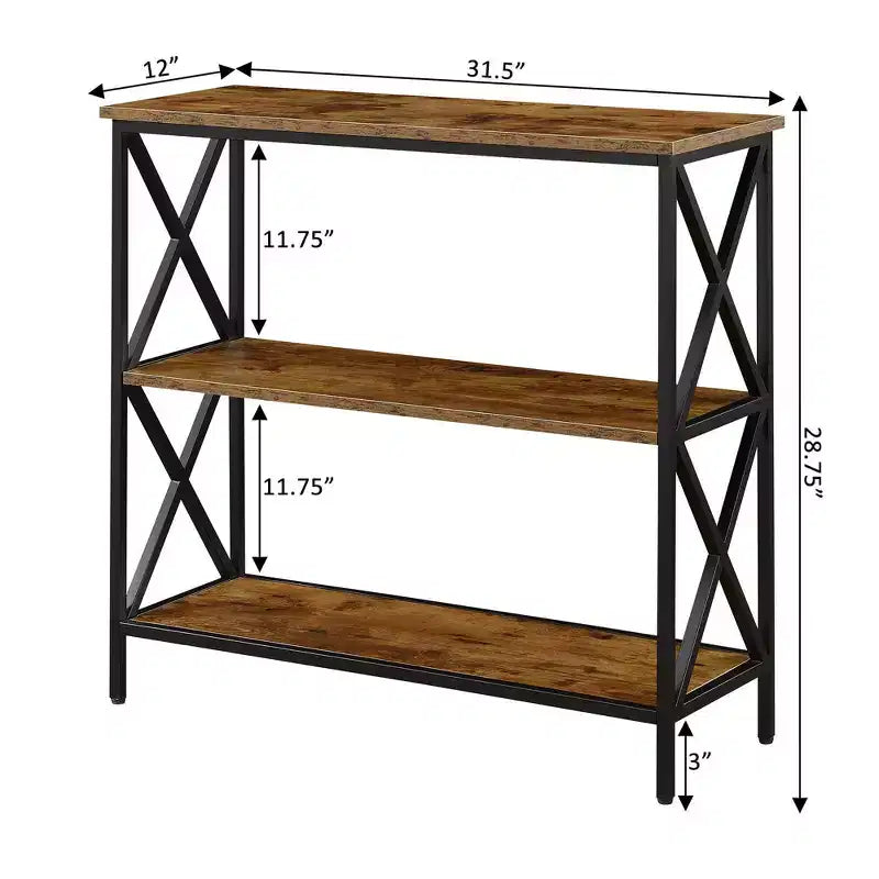 29.25 Tucson Libreria a 3 ripiani - Breighton Home