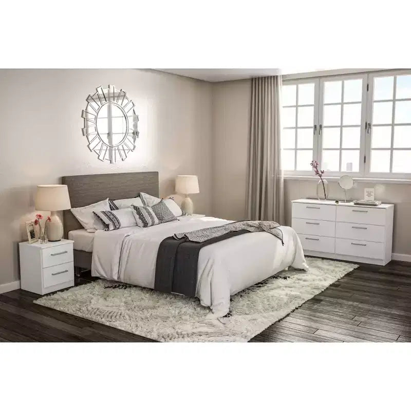 Comodino 2 cassetti Juliette - Polifurniture