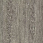 Comodino con 1 cassetto contenitore Max & Finn Nova con maniglia in pelle, rovere grigio