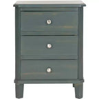 Joe Night Stand - AMH6629B - Dark Teal - Safavieh Couture