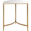 Nevin Accent Table - FOX2532A - Gold/Mirror - Safavieh Couture