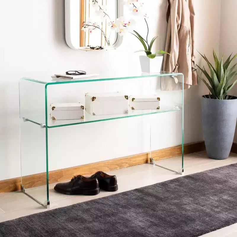 Consolle Hollis Glass - FOX6013A - Trasparente - Safavieh Couture