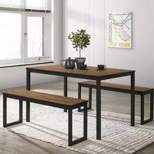 Set da pranzo 3 pz Killucan con 2 panche - miBasics