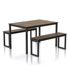 Set da pranzo 3 pz Killucan con 2 panche - miBasics