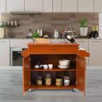 Costway Carrello da Cucina su Ruote con Mobile Contenitore e Portasciugamani/Portaspezie Bianco/Nero/Ciliegio/Grigio