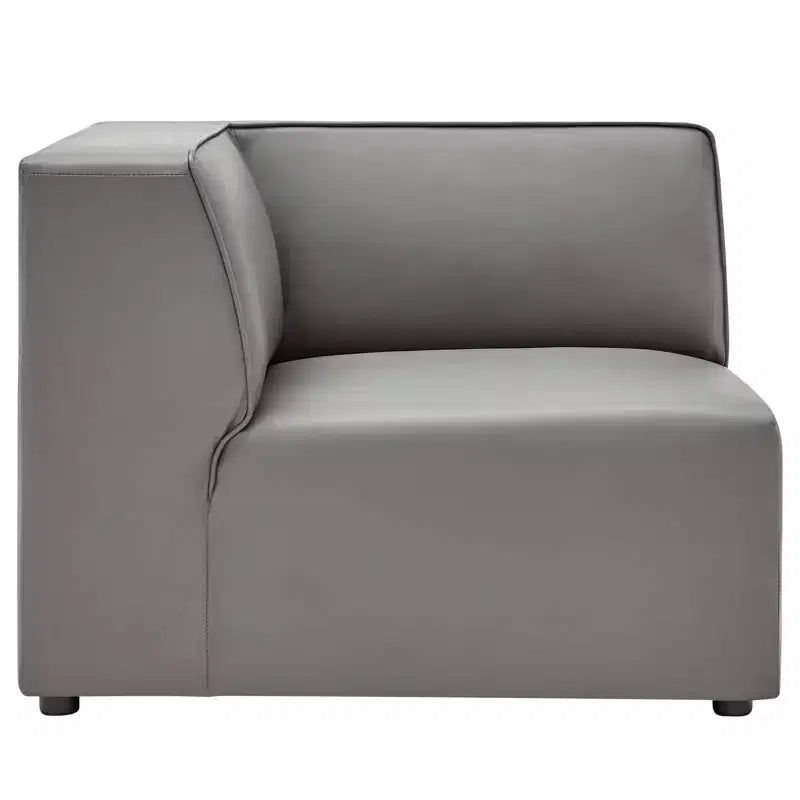 Sedia ad Angolo in Pelle Vegana Mingle - Modway