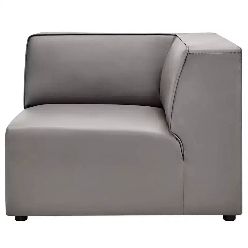 Sedia ad Angolo in Pelle Vegana Mingle - Modway