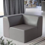 Sedia ad Angolo in Pelle Vegana Mingle - Modway