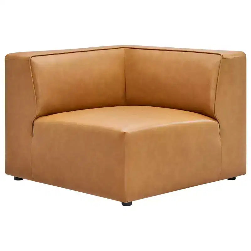 Sedia ad Angolo in Pelle Vegana Mingle - Modway