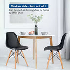 Costway 2 SEDIE da pranzo DSW moderne ufficio casa con design in rete e gambe in legno