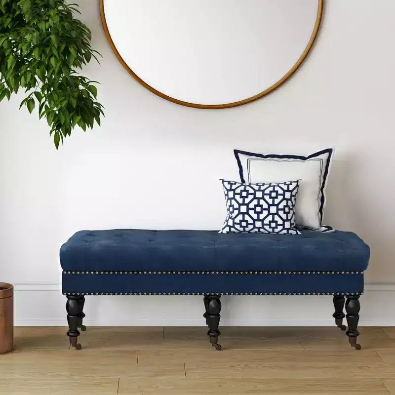 Panca pouf Donovan Tufted - WyndenHall