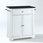 Isola/Carrello da cucina portatile con piano in granito nero Alexandria - Crosley