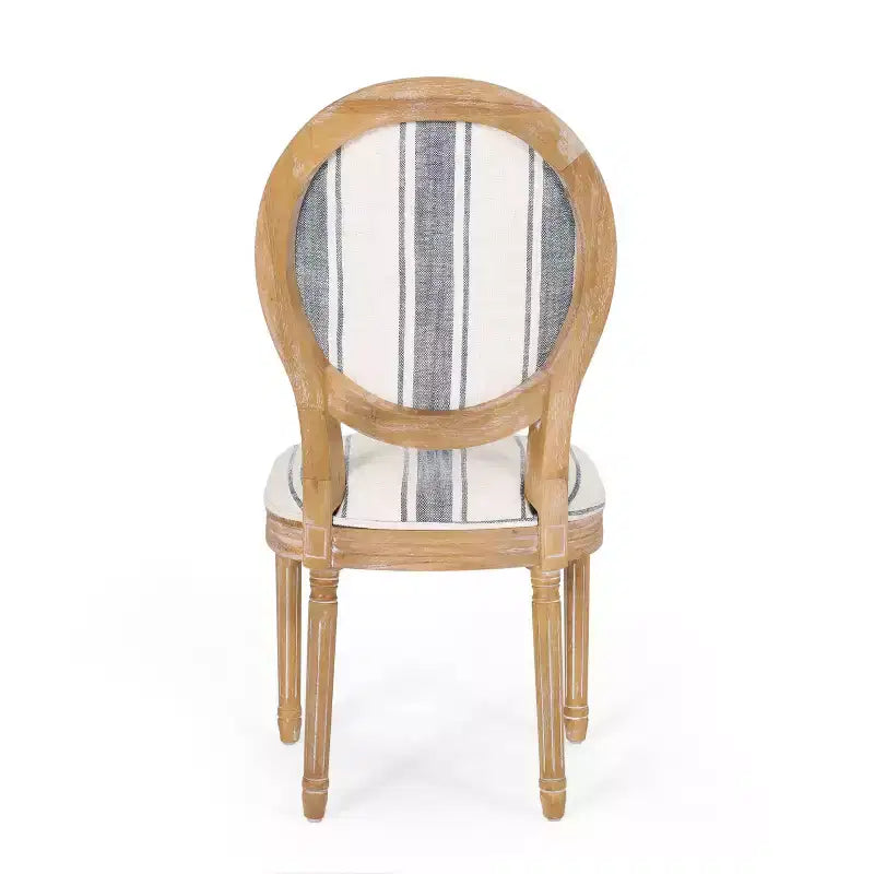 Set di 2 sedie da pranzo in tessuto Phinnaeus stile Country francese - Christopher Knight Home