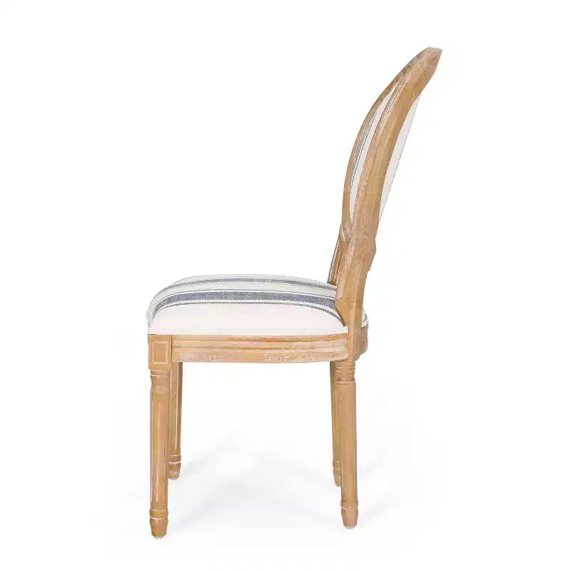 Set di 2 sedie da pranzo in tessuto Phinnaeus stile Country francese - Christopher Knight Home