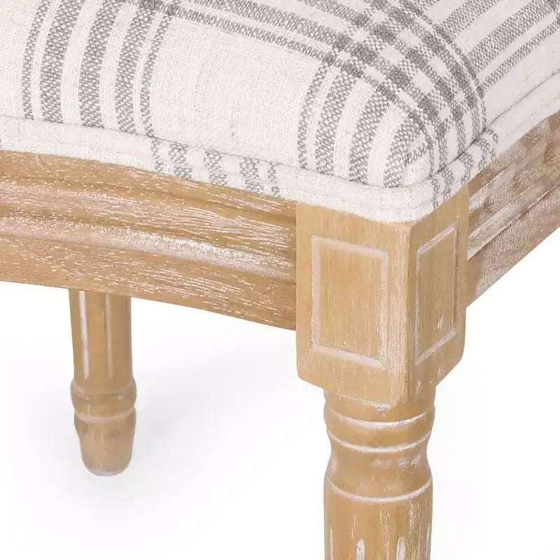 Set di 2 sedie da pranzo in tessuto Phinnaeus stile Country francese - Christopher Knight Home