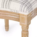 Set di 2 sedie da pranzo in tessuto Phinnaeus stile Country francese - Christopher Knight Home