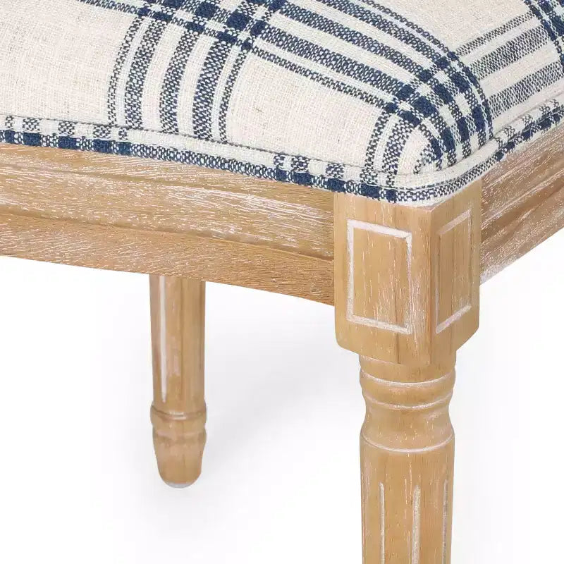 Set di 2 sedie da pranzo in tessuto Phinnaeus stile Country francese - Christopher Knight Home
