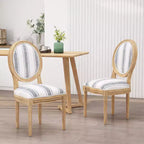 Set di 2 sedie da pranzo in tessuto Phinnaeus stile Country francese - Christopher Knight Home