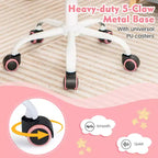Costway Sedia Scrivania per Bambini Girevole Ergonomica in Rete Traspirante Altezza Regolabile Rosa/Blu/Turchese/Viola/Grigio/Verde Chiaro