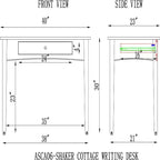 Scrivania Shaker Cottage 40 - Alaterre Furniture
