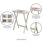 Vassoio da portata con supporto Evergreen Nautical (set da 4)