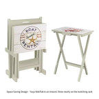 Vassoio da portata con supporto Evergreen Nautical (set da 4)