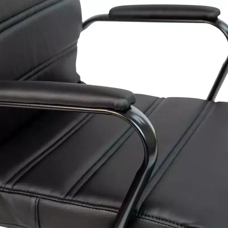 Sedia da ufficio contemporanea Merrick Lane Mid-Back con braccioli imbottiti