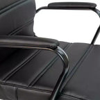 Sedia da ufficio contemporanea Merrick Lane Mid-Back con braccioli imbottiti