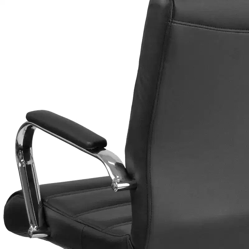 Sedia da ufficio contemporanea Merrick Lane Mid-Back con braccioli imbottiti