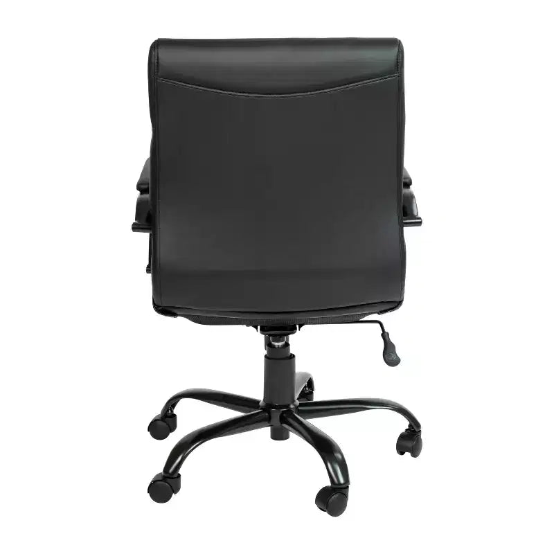 Sedia da ufficio contemporanea Merrick Lane Mid-Back con braccioli imbottiti