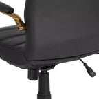 Sedia da ufficio contemporanea Merrick Lane Mid-Back con braccioli imbottiti