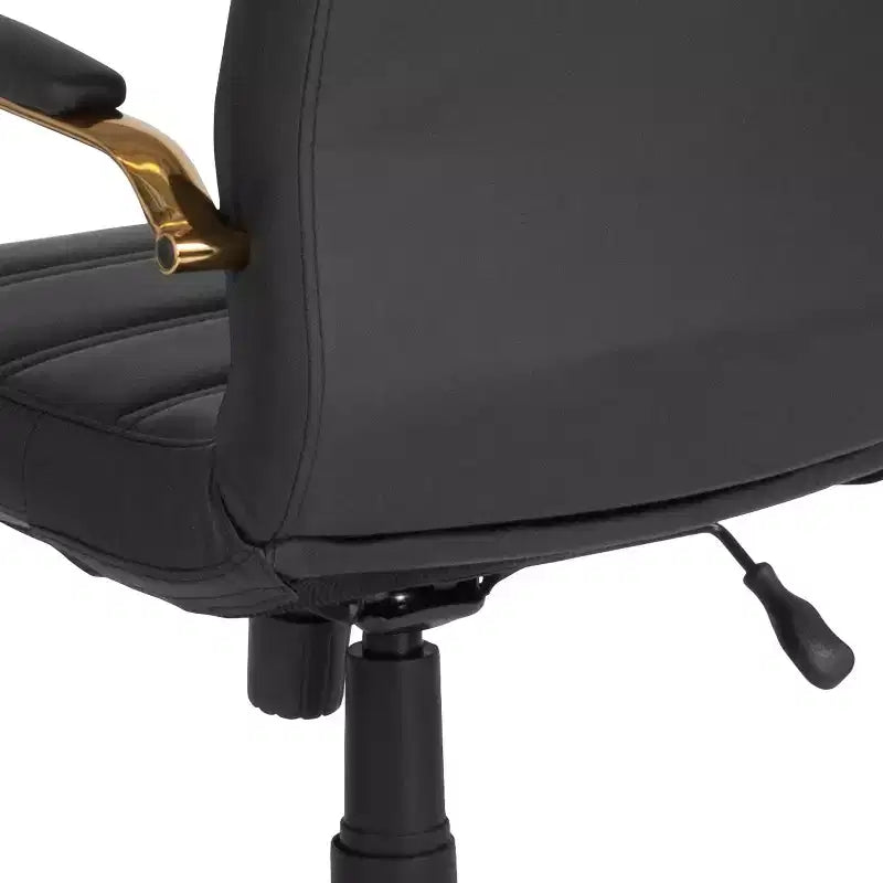 Sedia da ufficio contemporanea Merrick Lane Mid-Back con braccioli imbottiti