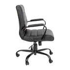 Sedia da ufficio contemporanea Merrick Lane Mid-Back con braccioli imbottiti
