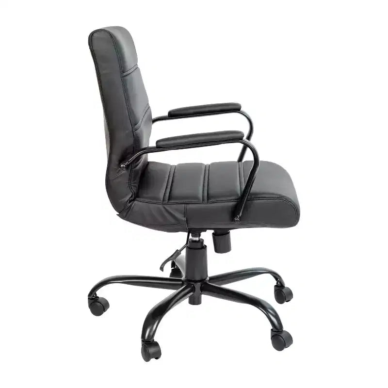 Sedia da ufficio contemporanea Merrick Lane Mid-Back con braccioli imbottiti