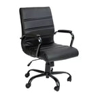 Sedia da ufficio contemporanea Merrick Lane Mid-Back con braccioli imbottiti