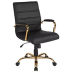 Merrick Lane Contemporary Mid-Back Home Office Chair with Padded Arms