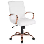 Sedia da ufficio contemporanea Merrick Lane Mid-Back con braccioli imbottiti